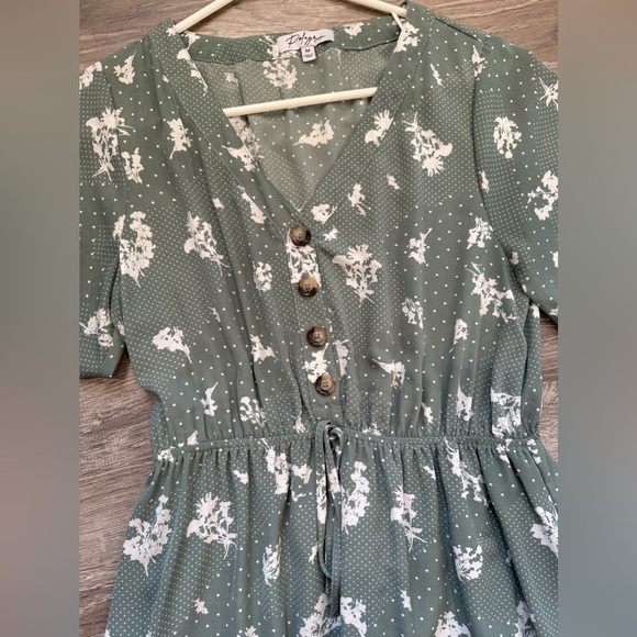 Polagram Green Floral Maxi Dress - Picture 3 of 7